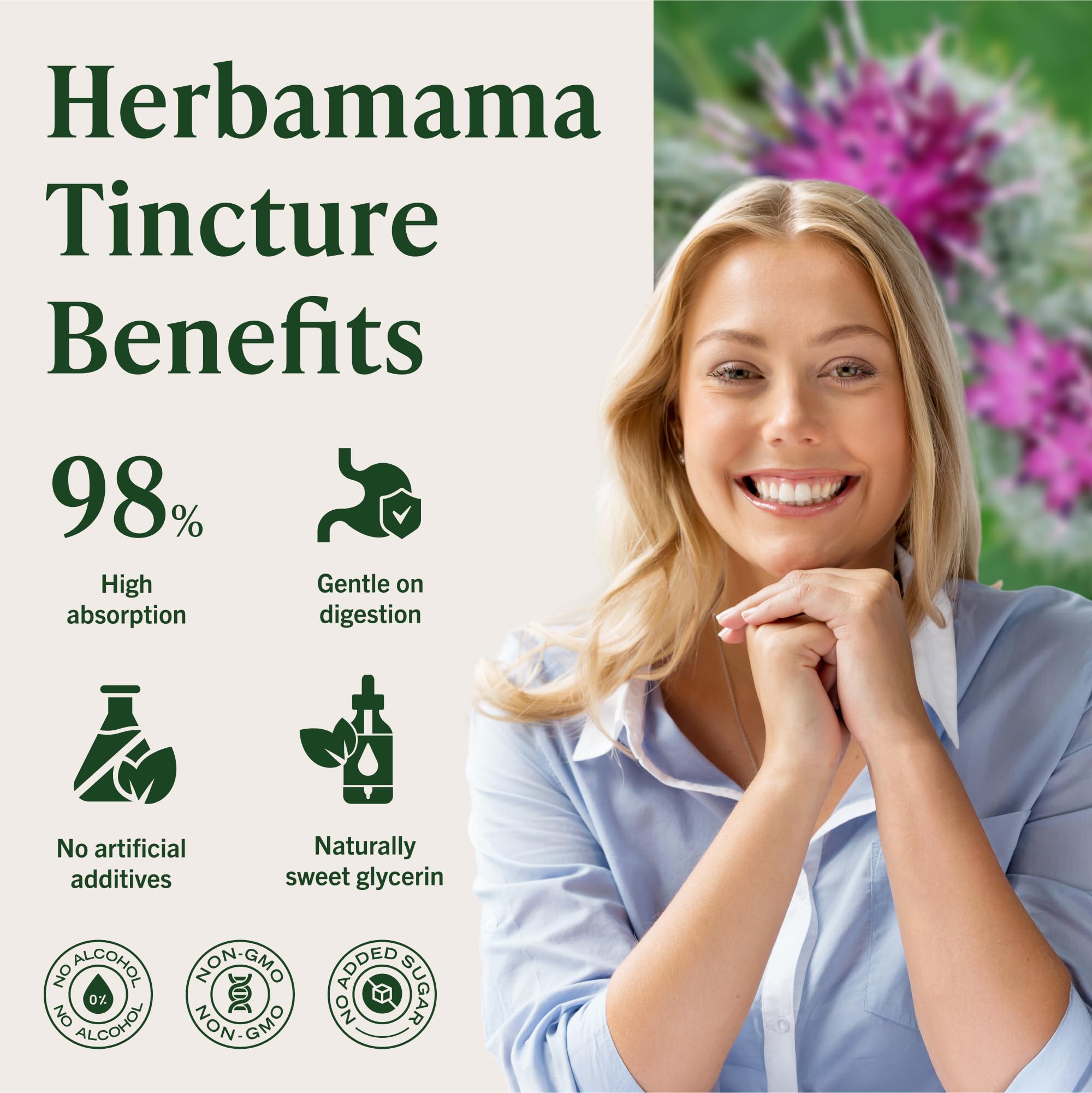 Liquid tincture with fast absorption, ideal for quick daily use.