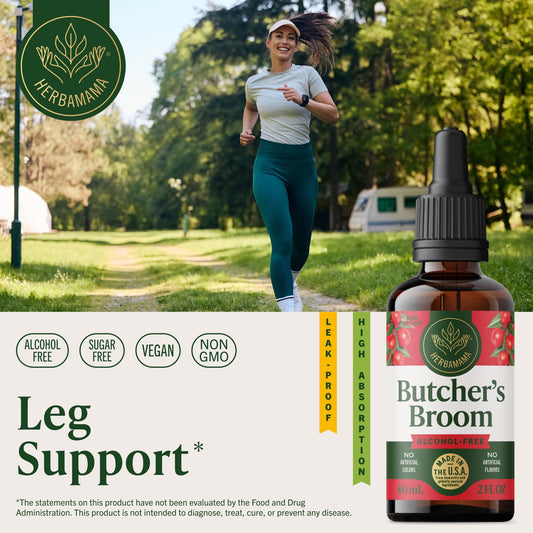 HERBAMAMA dropper delivers precise doses for leg support.