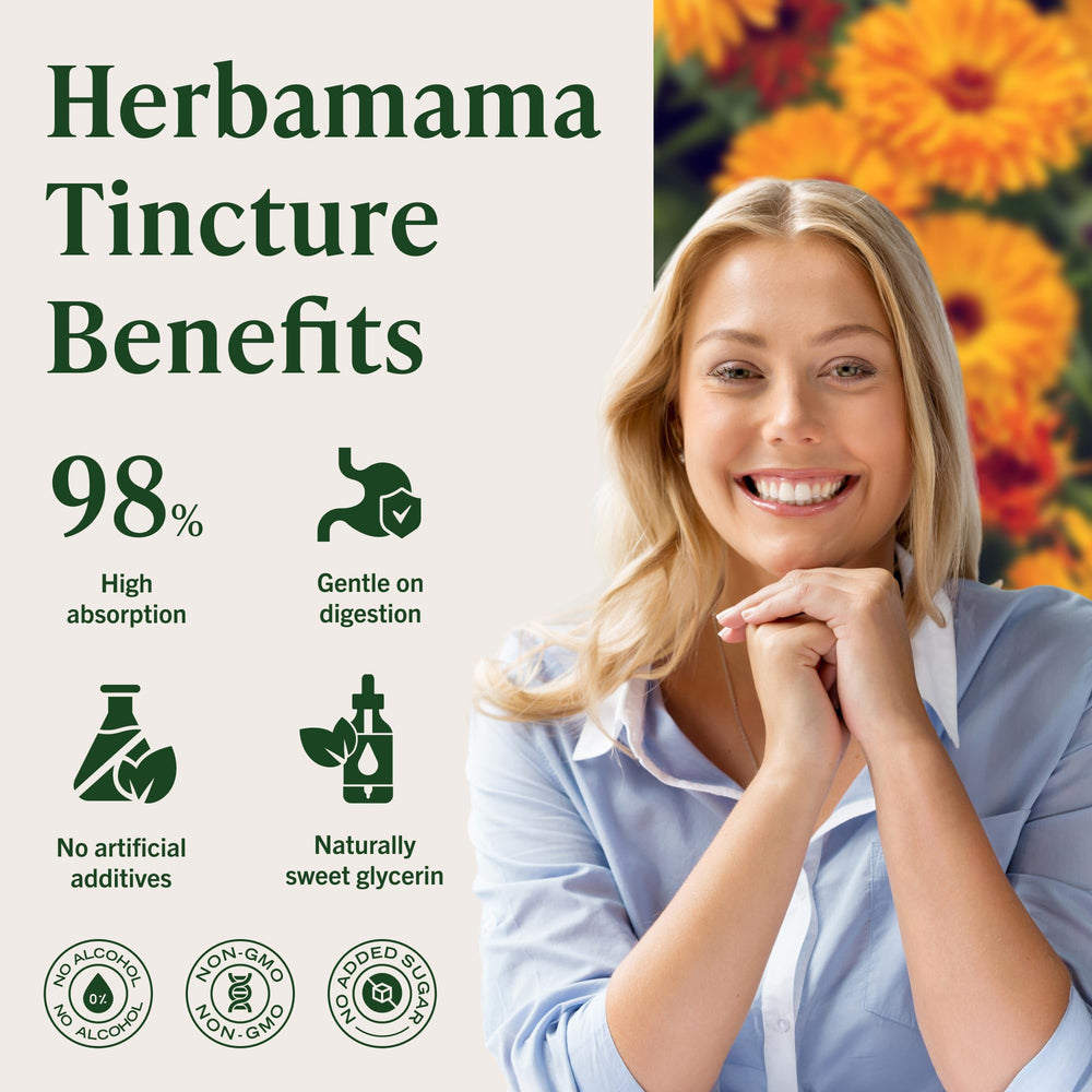 HERBAMAMA Calendula tincture shake before use.