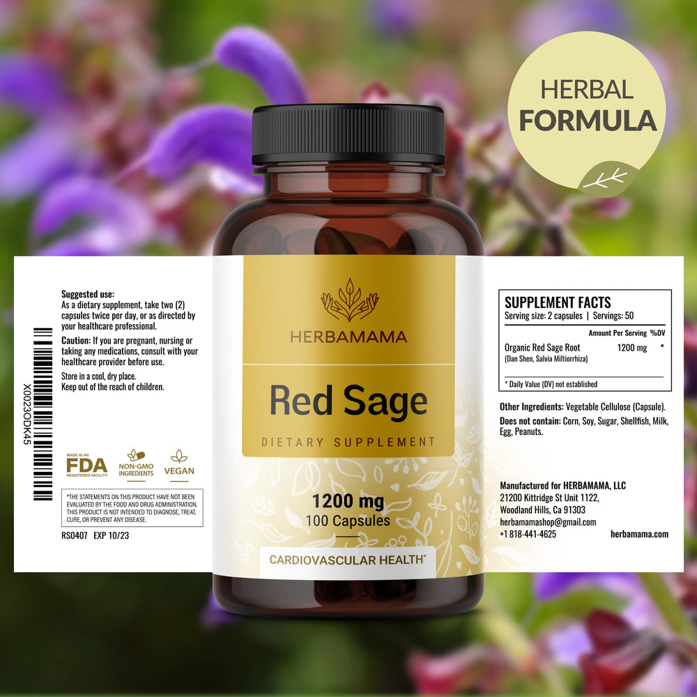 HERBAMAMA capsules with a glass of water for easy ingestion