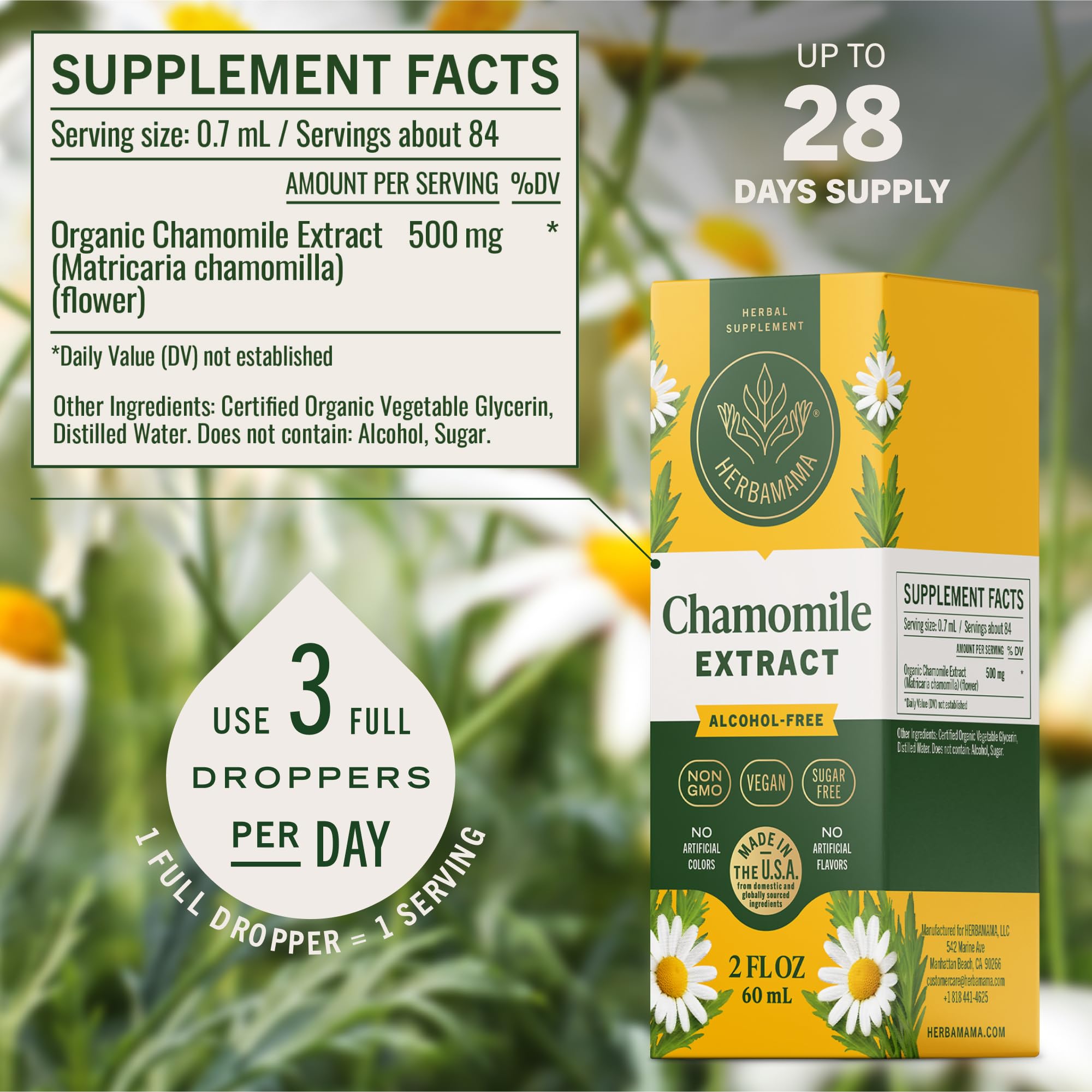 Close-up of ingredients label highlights vegan, non-GMO formula