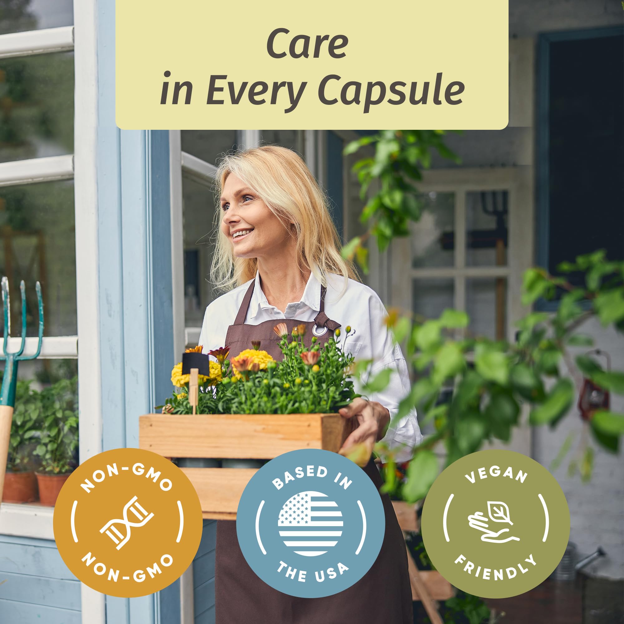 HERBAMAMA Chicory Root Capsules with a glass of water for convenience