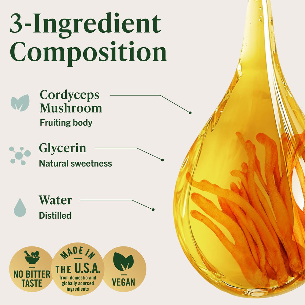 Water-based tincture base dissolving smoothly in a drink.