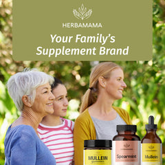 HERBAMAMA daily-use capsules on table ready to fit into your routine