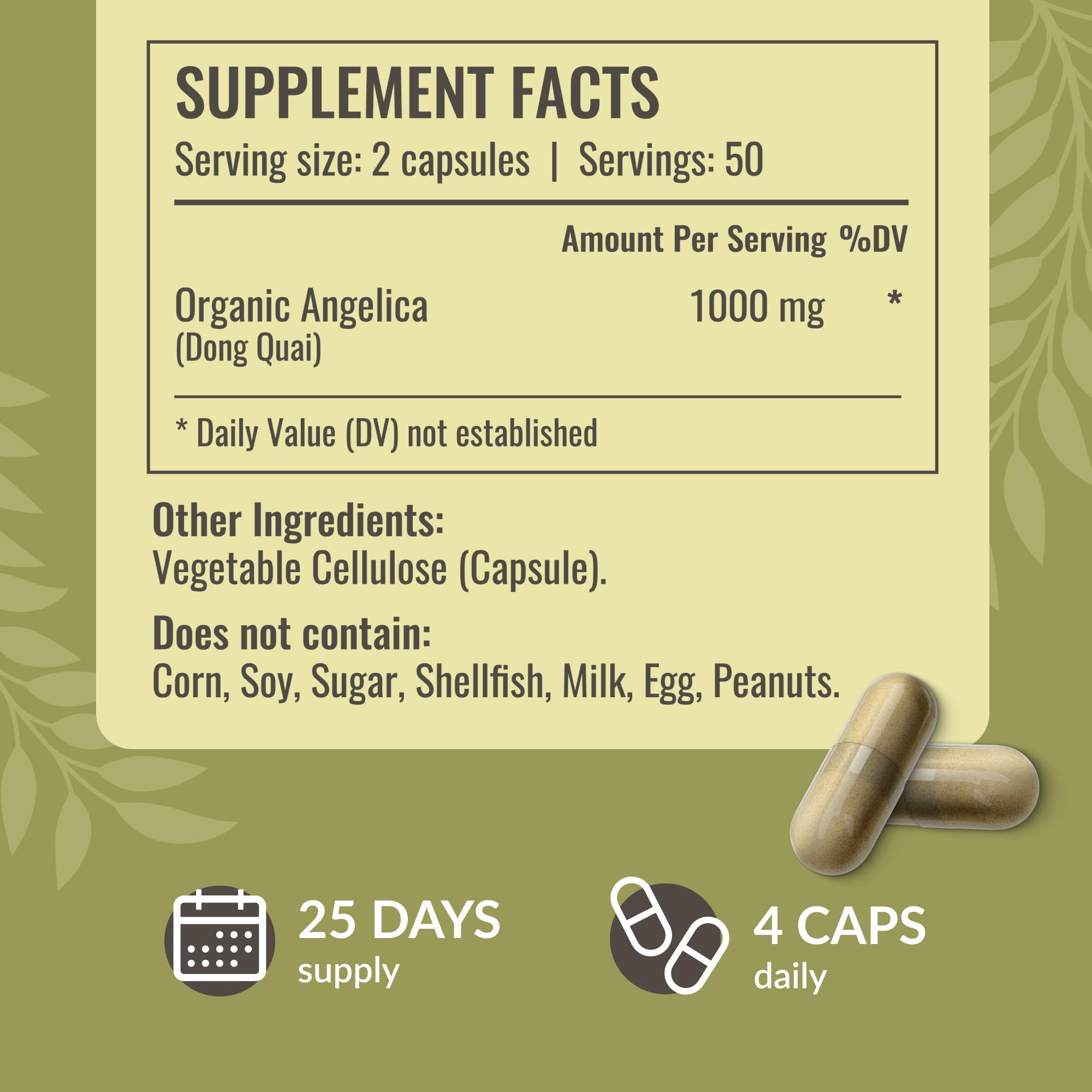 Herbamama Dong Quai powder form shown for easy dosing and daily use.