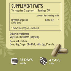 Herbamama Dong Quai powder form shown for easy dosing and daily use.