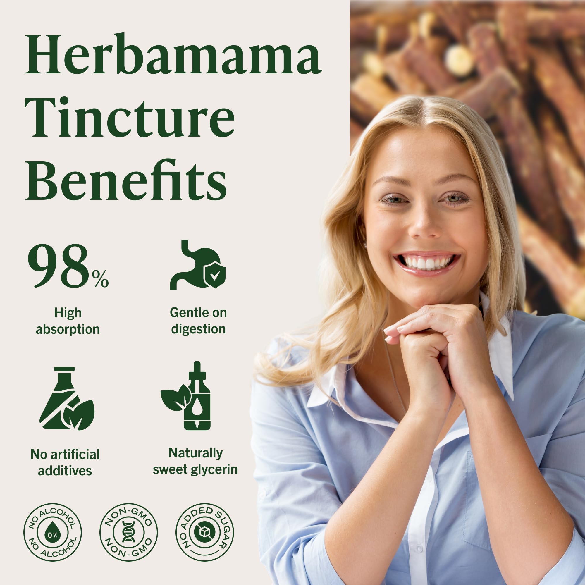 Fast-absorbing tincture with up to 98% absorption in minutes.