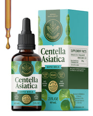 HERBAMAMA Gotu Kola bottle top view for easy dosing and focus support