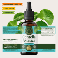 HERBAMAMA Gotu Kola bottle on desk ready for daily routine