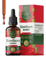 HERBAMAMA Hawthorn Berry Drops bottle shown for vegan antioxidant support