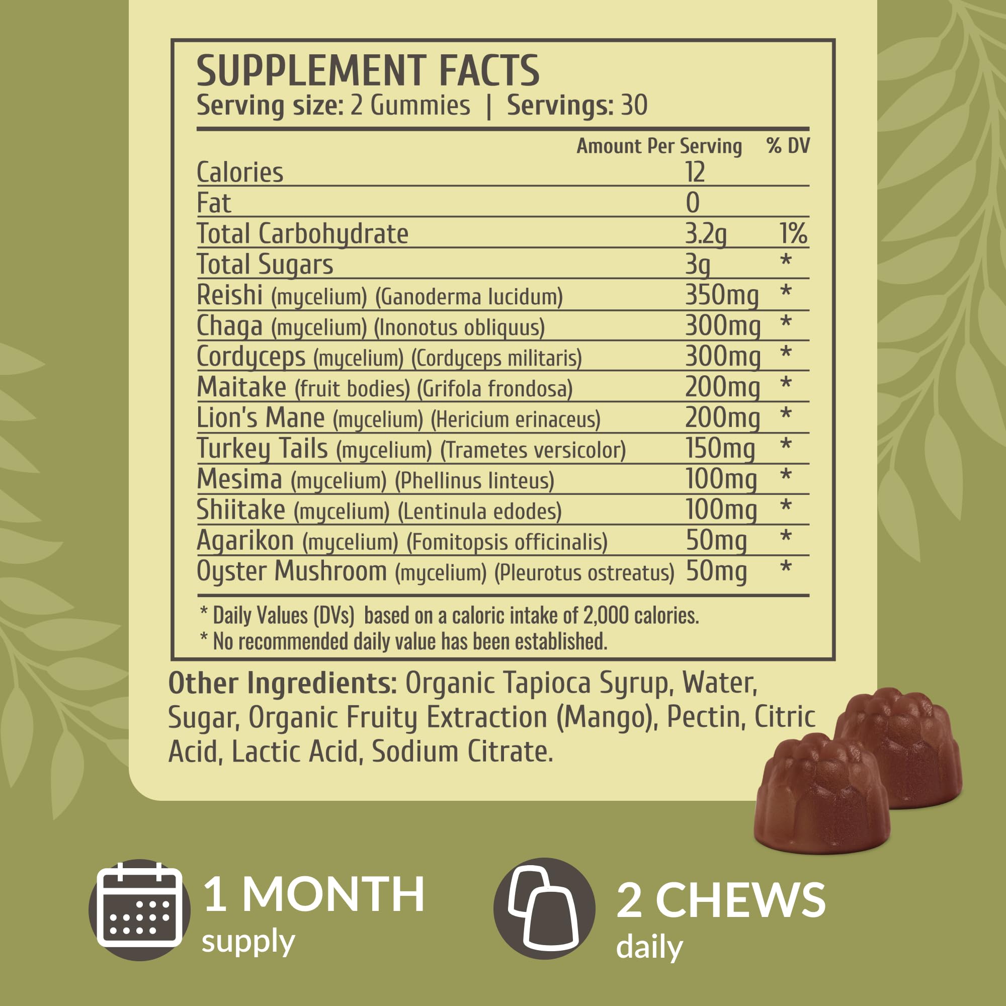 Juicy mango-flavored gummies inviting daily immune-support routine