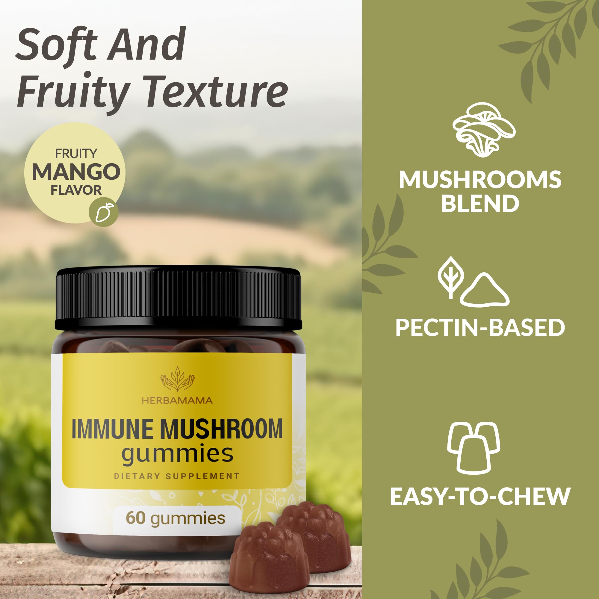 Gummies coated with tapioca to prevent sticking during storage