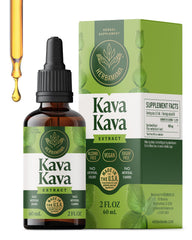 Herbamama Kava Kava Drops bottle front supports gentle mood calm.