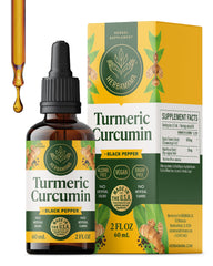 HERBAMAMA Liquid Turmeric Drops bottle for convenient daily antioxidant support