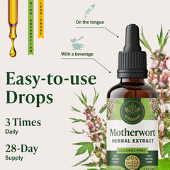 HERBAMAMA tincture under tongue application demonstrates convenient daily use.