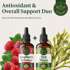 HERBAMAMA Raspberry Ketones alcohol-free drops support sugar-free option