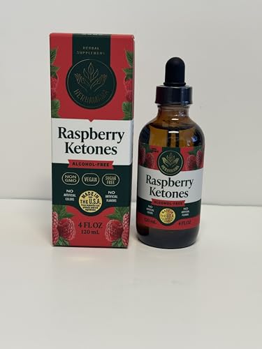 HERBAMAMA Raspberry Ketones dropper for convenient two-times-daily intake