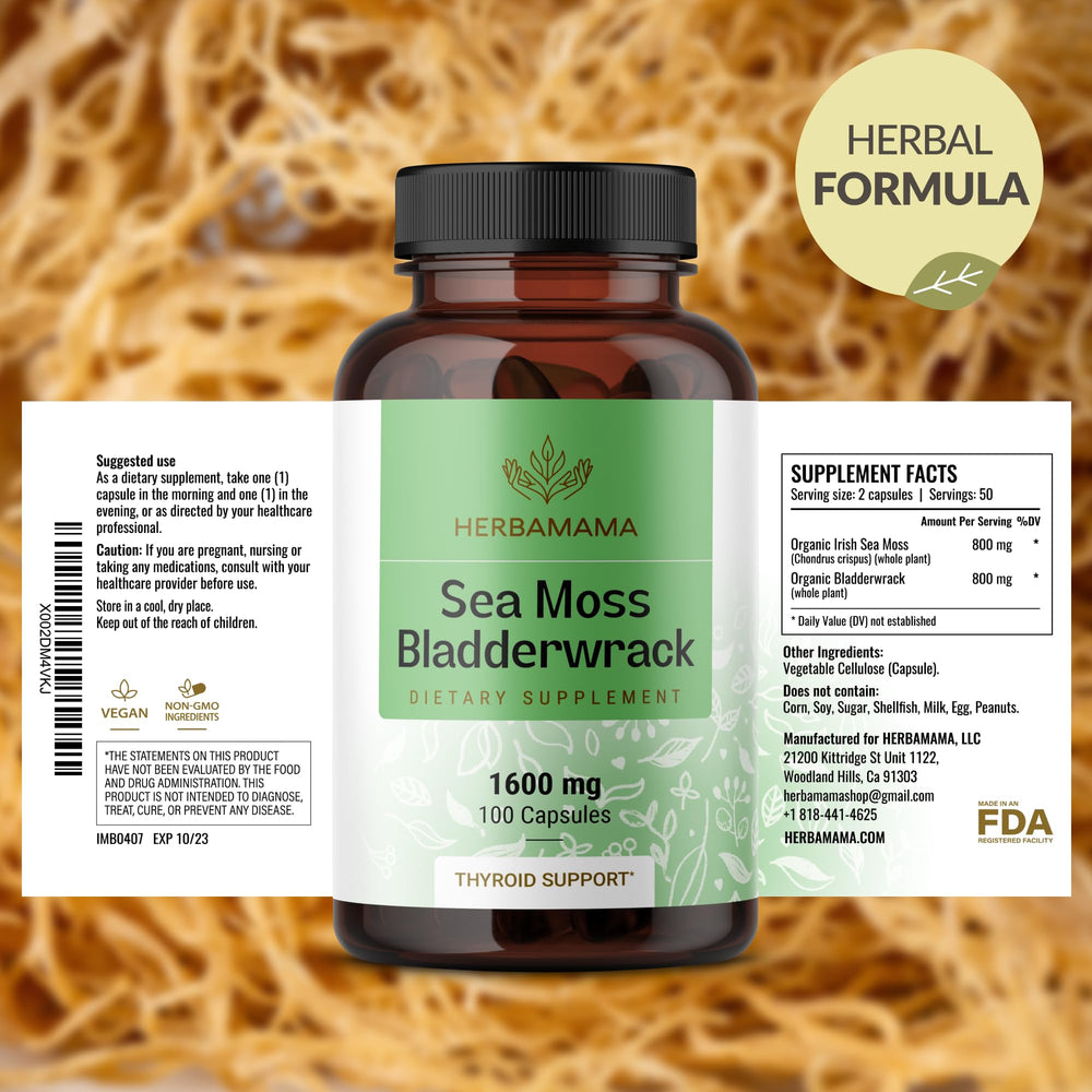 Herbamama three-ingredient formula communicates simple plant-based nutrition.