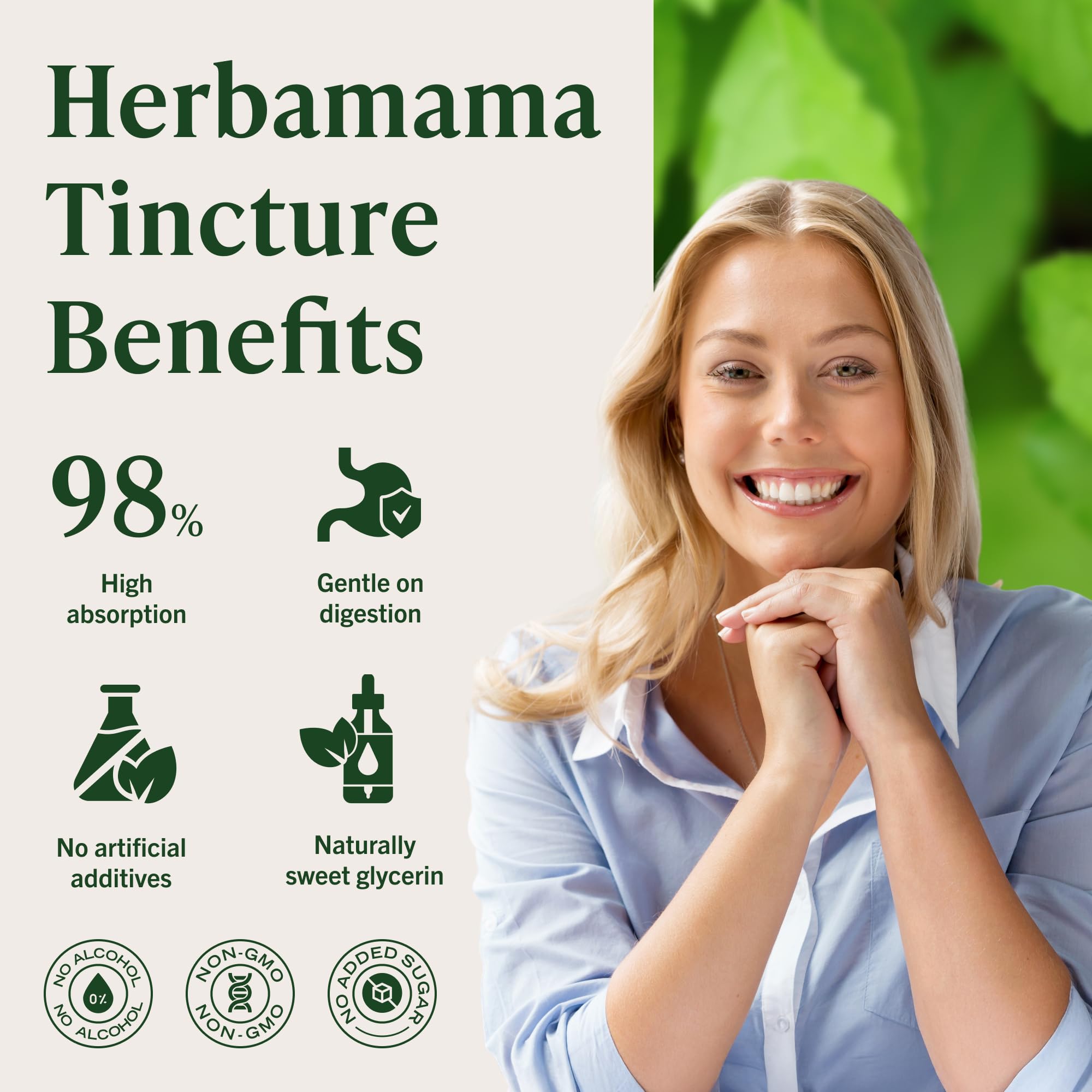 Tincture being added to water for easy daily use