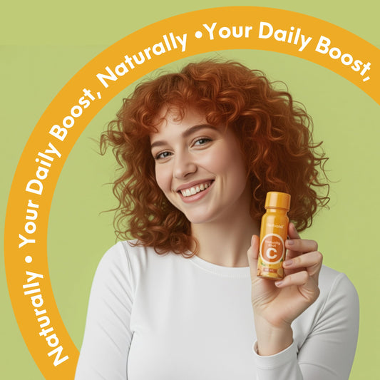 HERBANA Immunity & Digestive Shot turmeric focus; natural antioxidants to complement a daily routine.