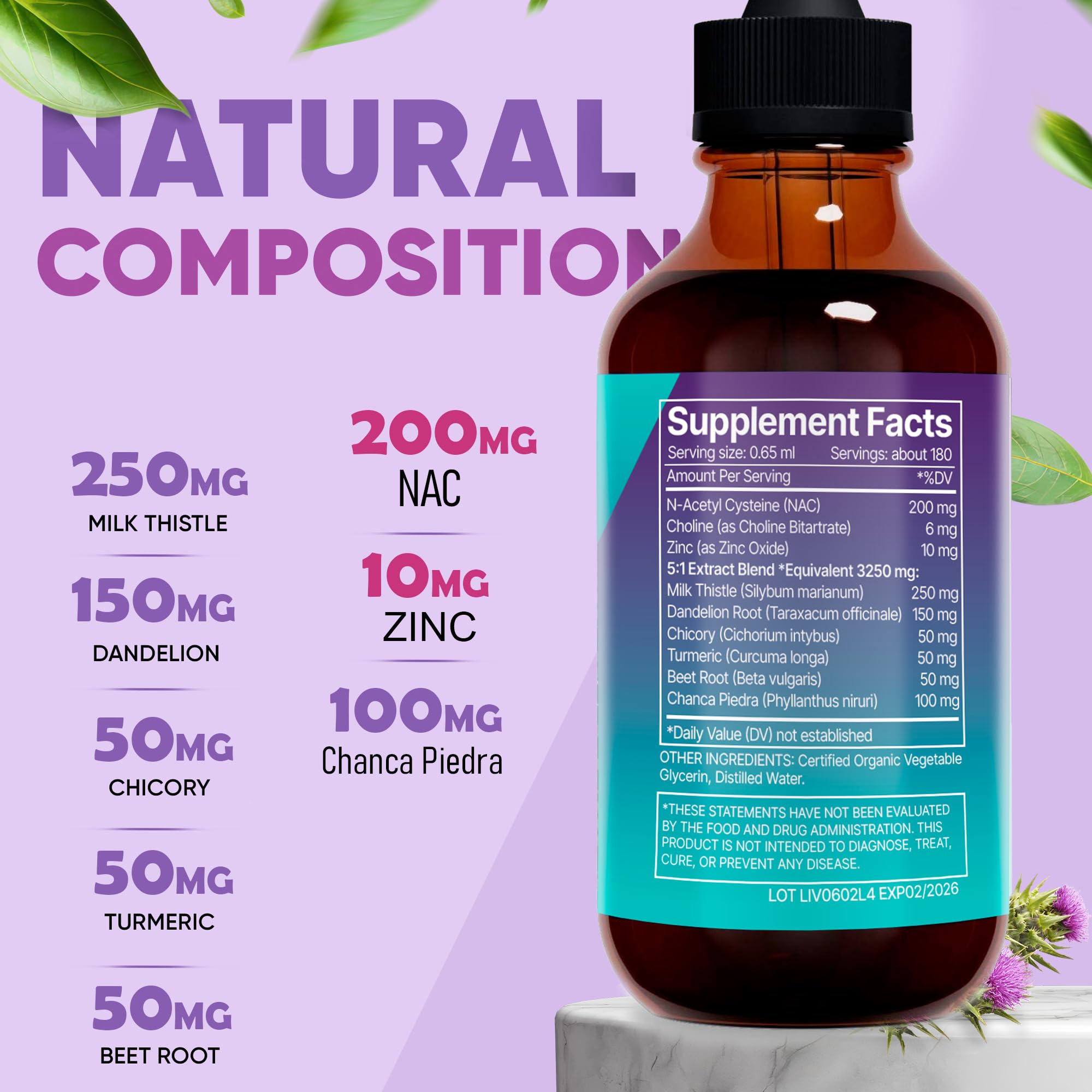 Herbana Liver Support Drops US-made packaging signals high quality