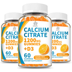Herbance calcium citrate gummies in a bottle show convenient daily calcium support.