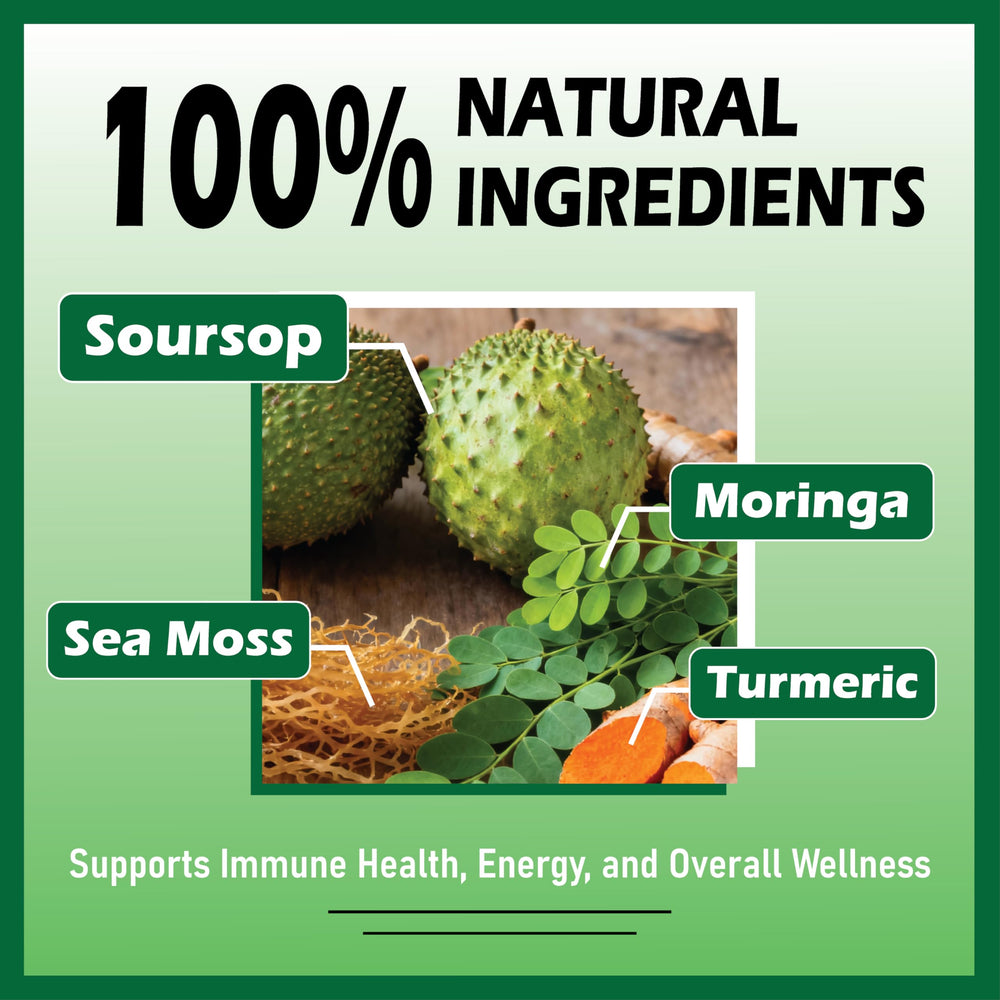 Herbavita Soursop Drops packaging shows vegan, non-GMO label