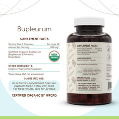 HerbEra Bupleurum vegetarian capsules in bottle for convenient daily use.