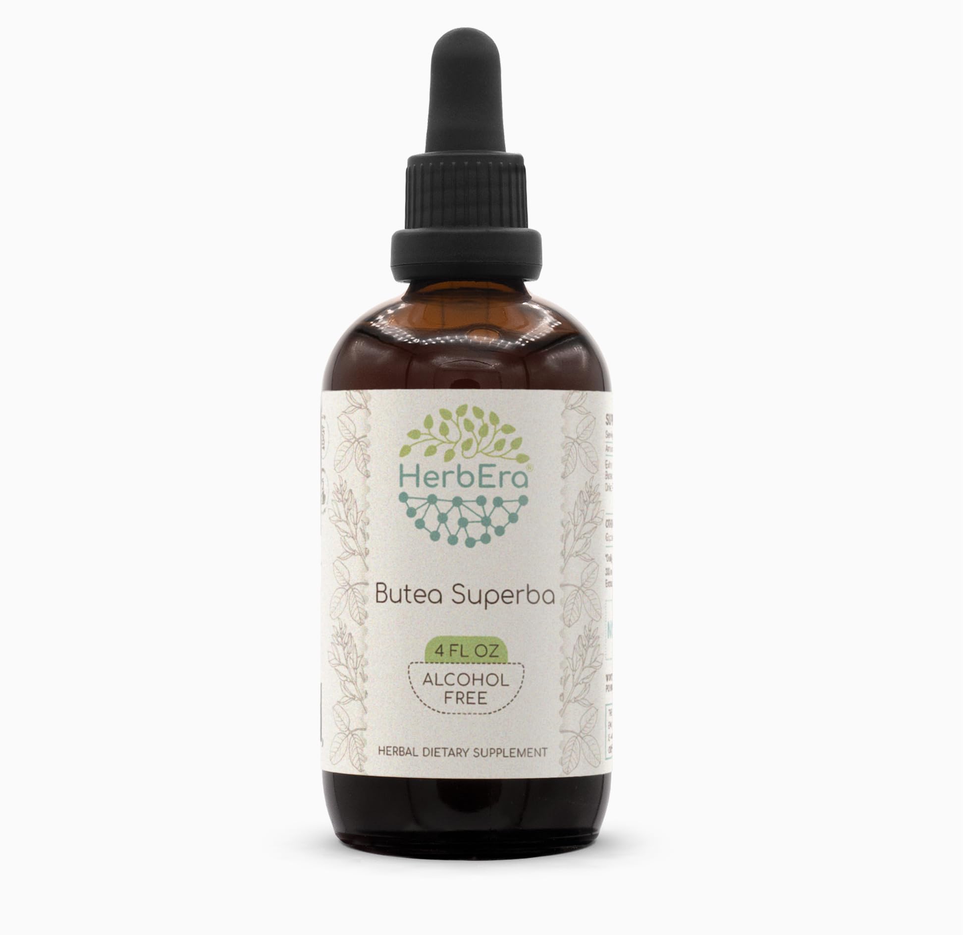 HerbEra Butea Superba bottle pour enables easy, measured daily dosing.