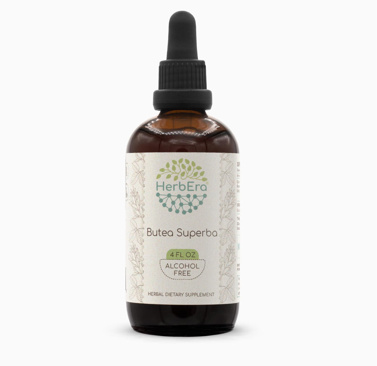 HerbEra Butea Superba bottle pour enables easy, measured daily dosing.