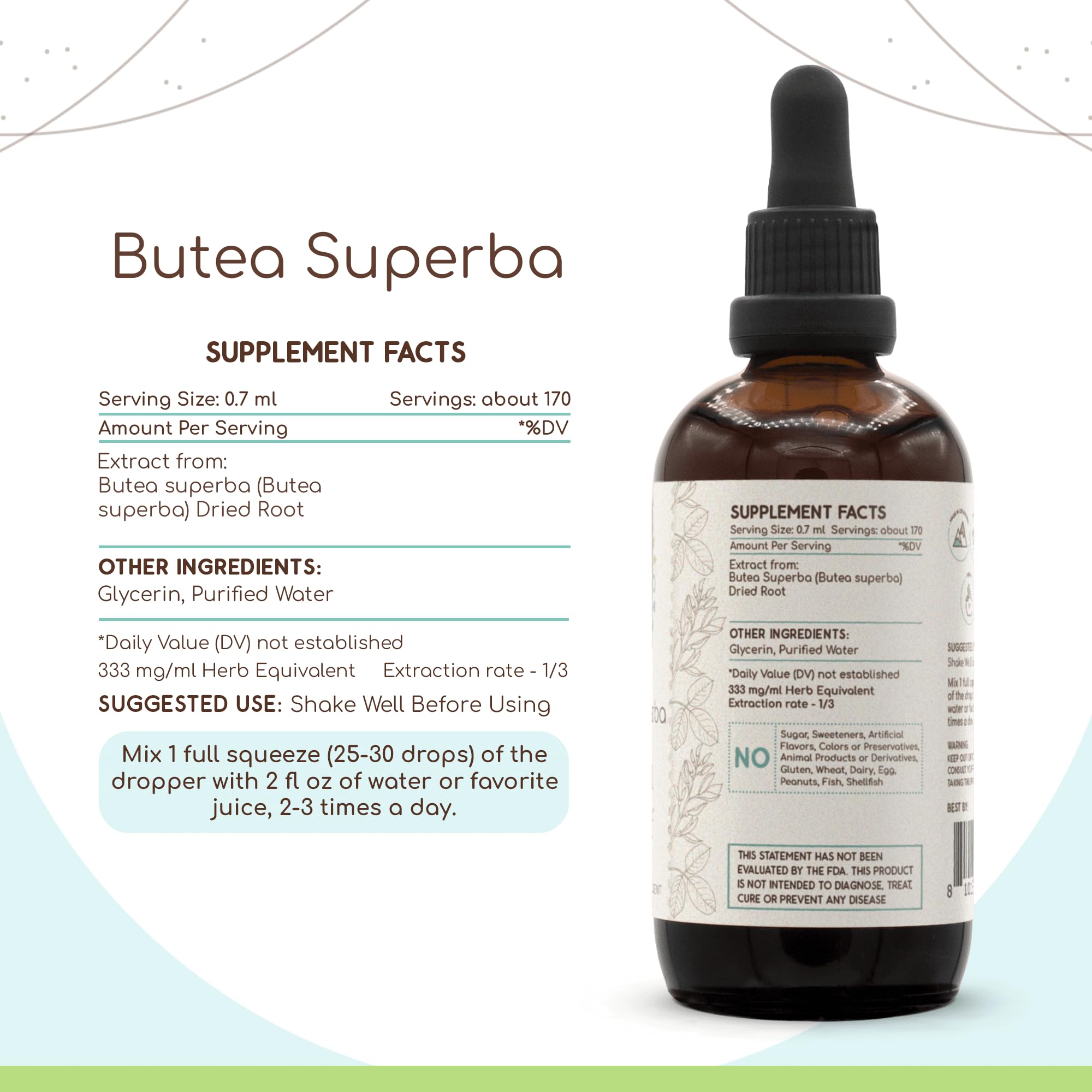 HerbEra Butea Superba dried root shows natural starting material.