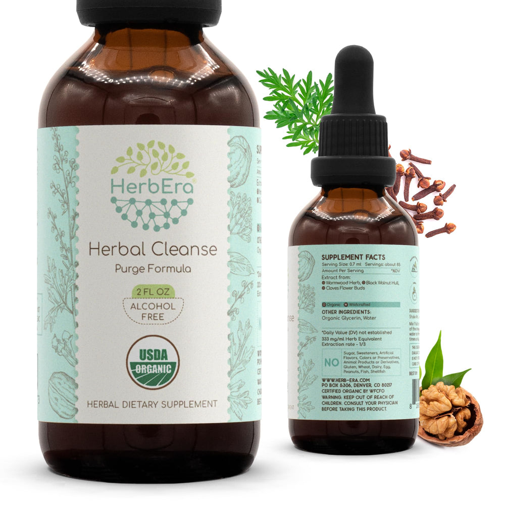 HerbEra Herbal Cleanse bottle front for daily wellness use.