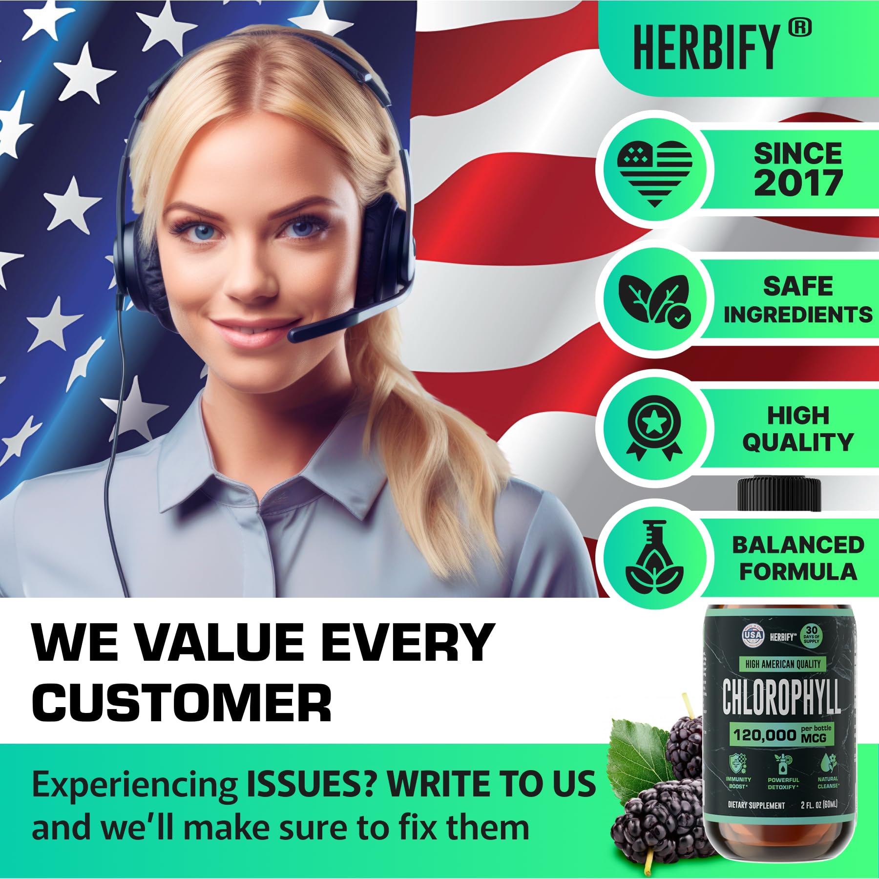 Herbify Chlorophyll Drops health-boost lifestyle scene for daily wellness