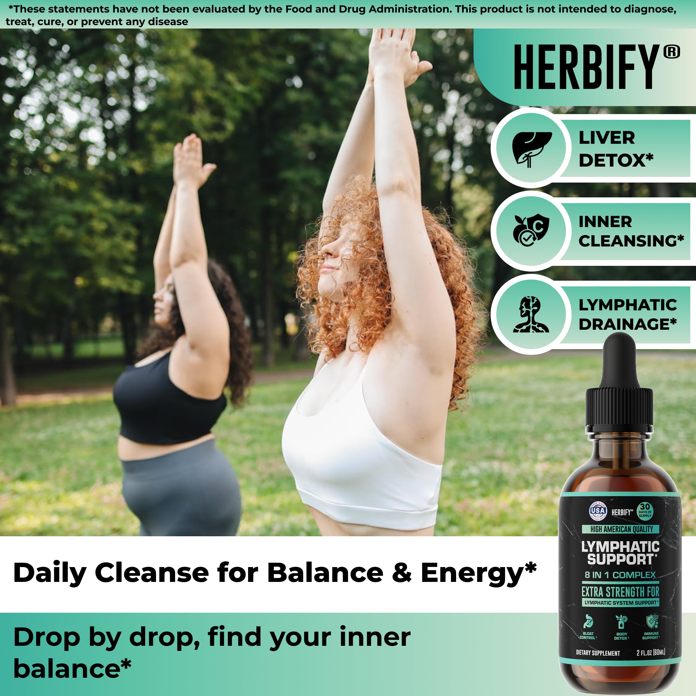 HERBIFY blend features elderberry, burdock, dandelion, echinacea for gut comfort