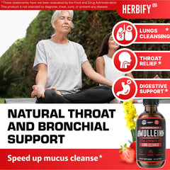 HERBIFY Mullein Drops dropper showing easy dosing for convenient use