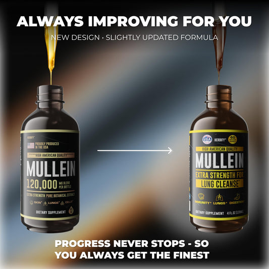 Herbify Mullein Drops pour with dropper enables easy daily dosing.