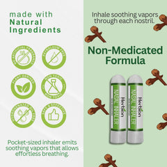 Herbion Naturals Nasal Inhaler compact pocket design for travel.
