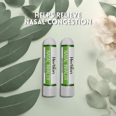 Herbion Naturals Nasal Inhaler two-pack packaging with six sticks each.