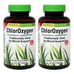 Herbs Etc. ChlorOxygen bottle showcases concentrated chlorophyll for daily vitality.
