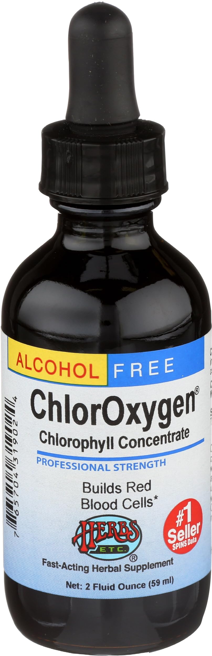 Herbs Etc. ChlorOxygen bottle front view for daily vitality routine.