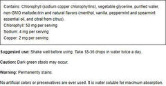 ChlorOxygen mint-flavored bottle highlights alcohol-free vitality option
