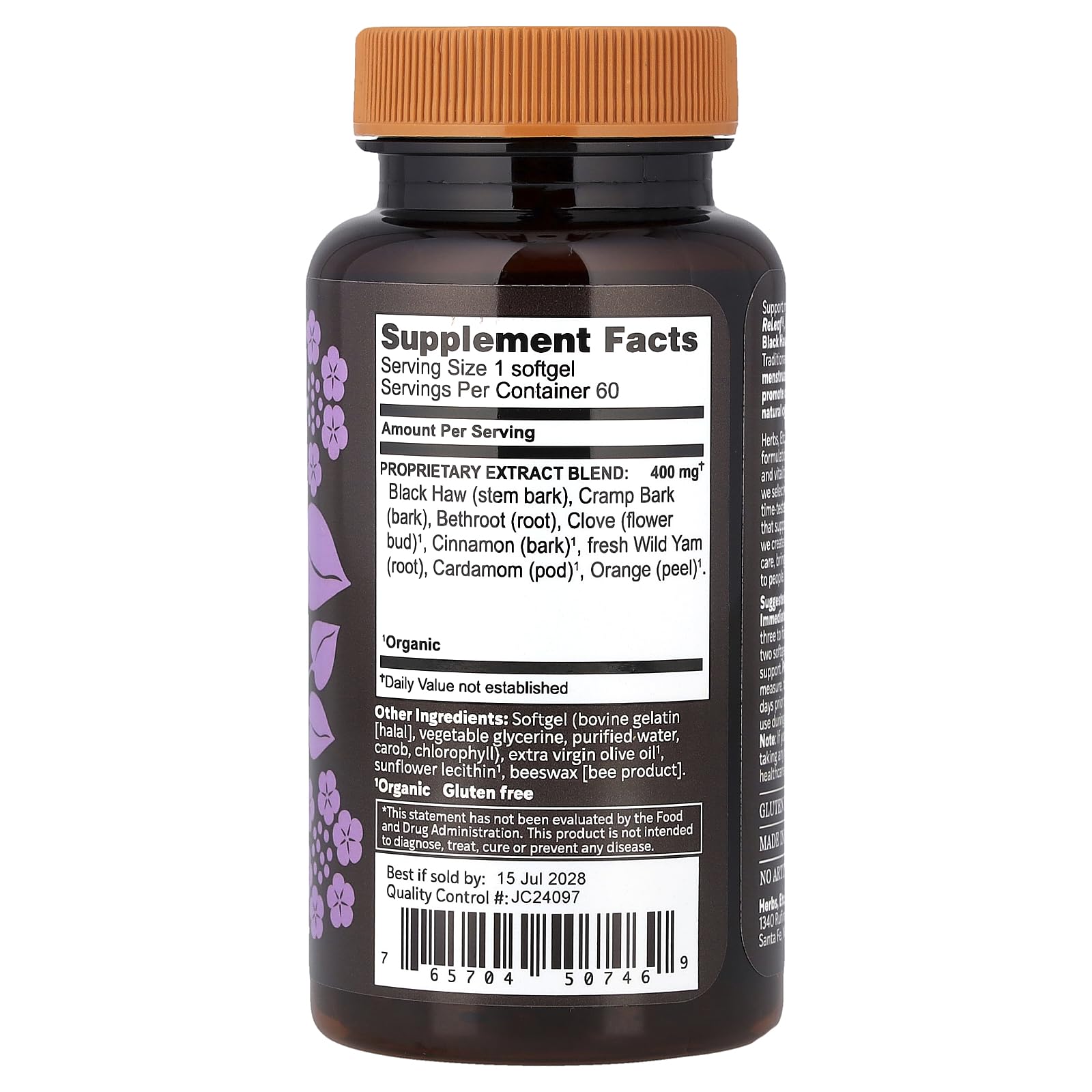 Cramp ReLeaf softgels provide natural menstrual support and daily comfort.