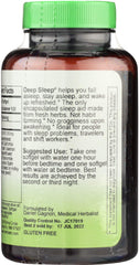 Herbs Etc. Deep Sleep Softgels packaging front showcases natural ingredients for restful nights.