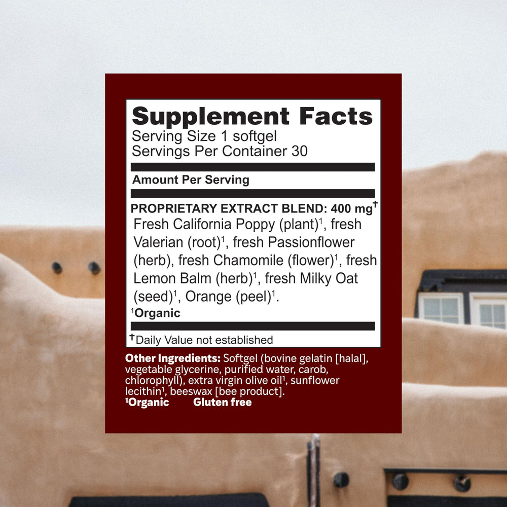 Herbs Etc. Deep Sleep Softgels by night enhance relaxation rituals.
