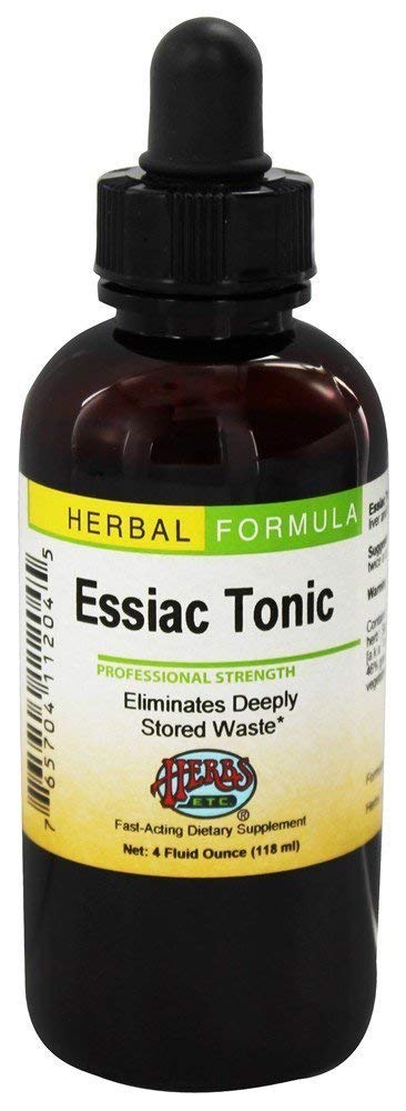 Herbs Etc. Essiac Tonic bottle, supports immune and respiratory health