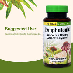 Herbs Etc. Lymphatonic organic ingredients highlight burdock, licorice, dandelion