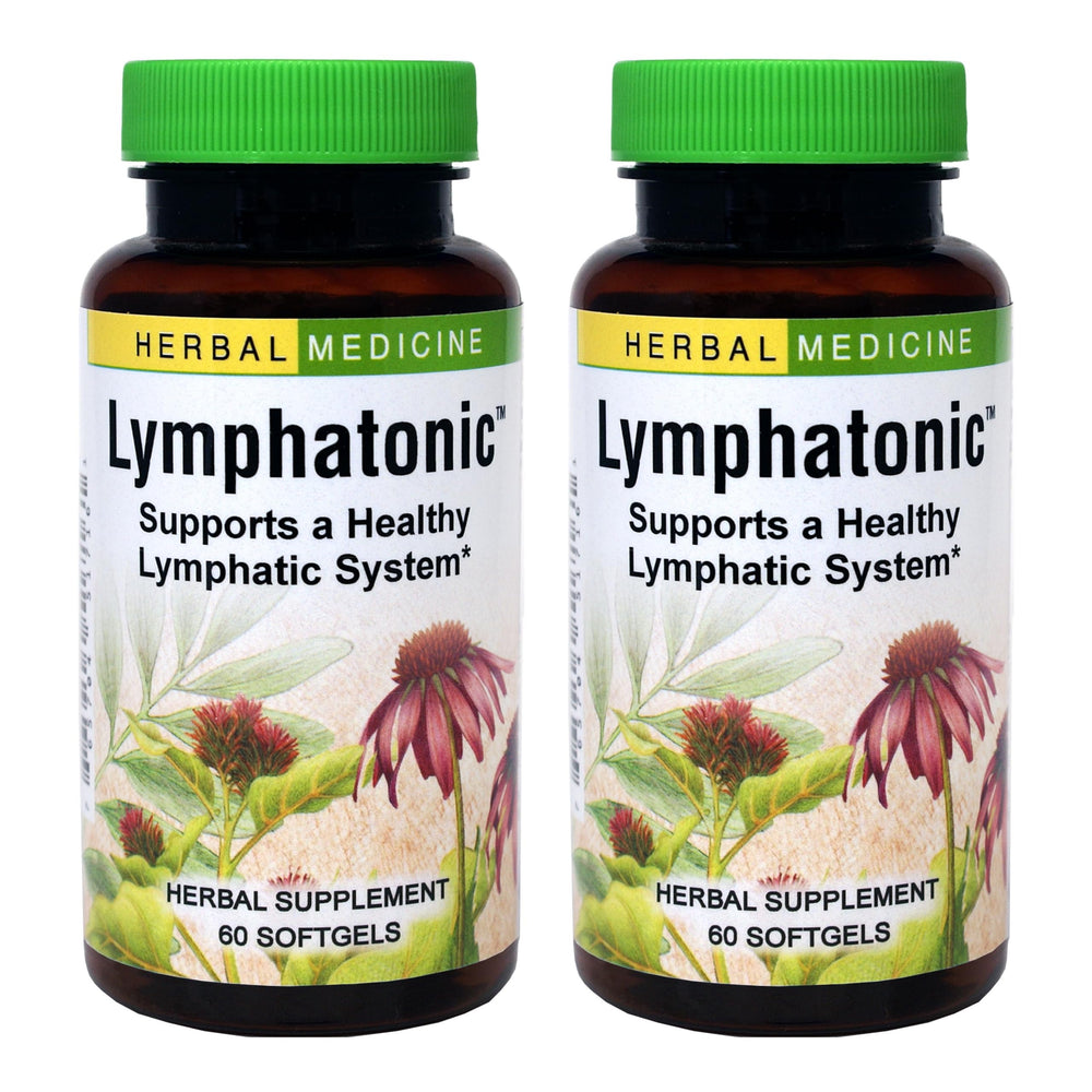 Herbs Etc. Lymphatonic softgels bottle showing lymph support potential for daily wellness.