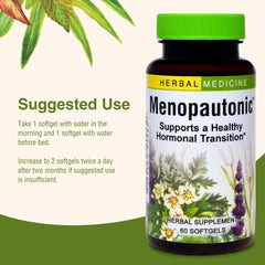 Herbs Etc. Menopautonic bottle on dresser top for everyday wellness