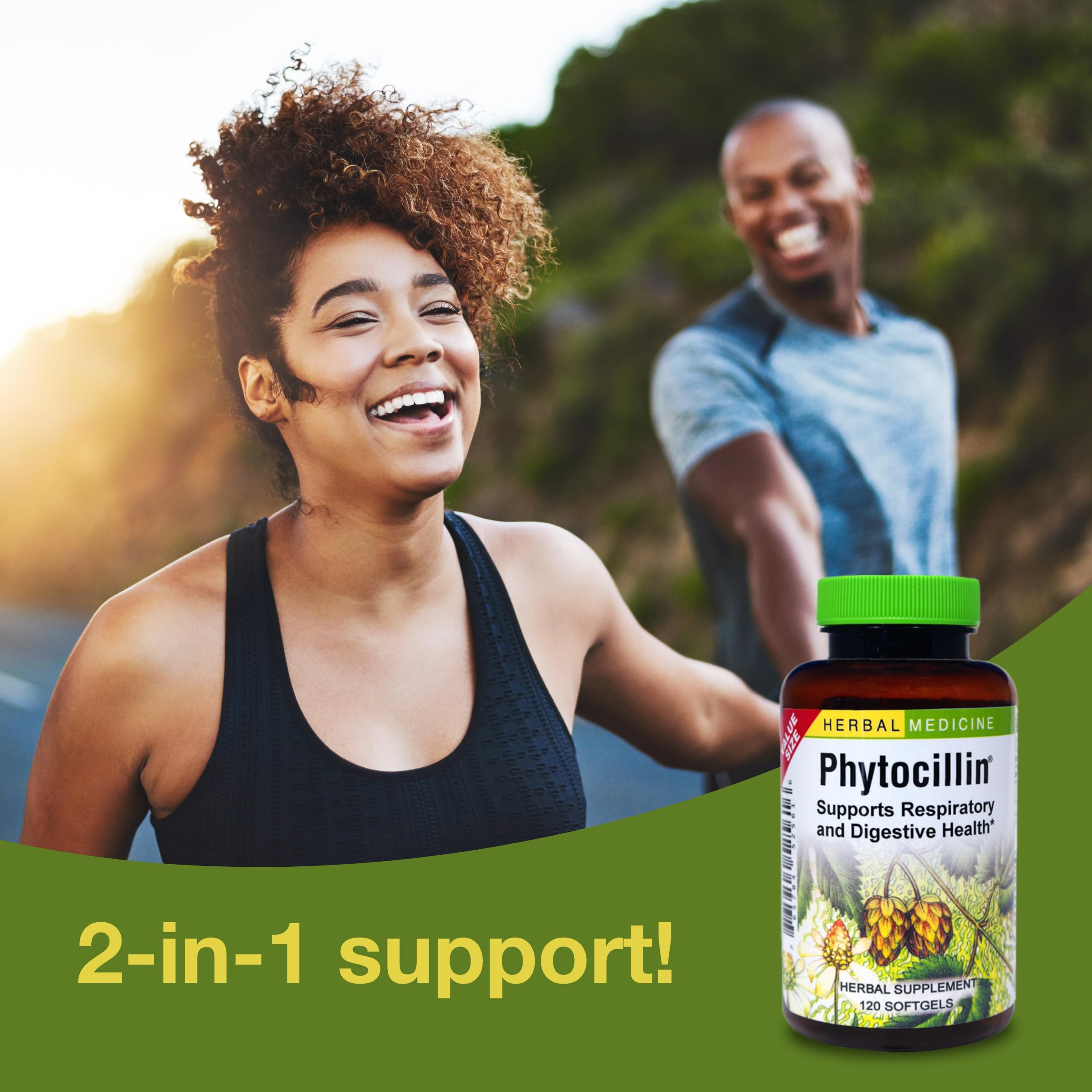 Herbs Etc. Phytocillin capsules pour shows easy daily dosing