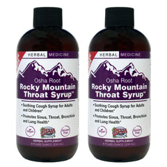 Herbs Etc. Rocky Mountain Throat Syrup bottle for natural throat support.